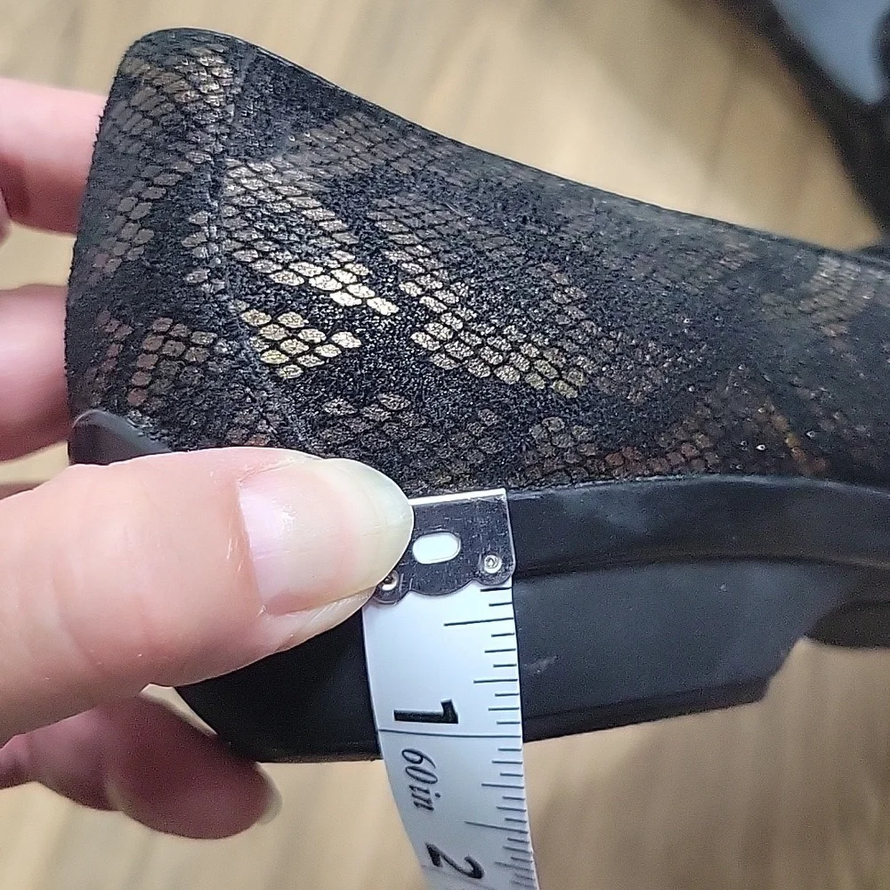 Dansko Olivia Bronze Snake Print Slip Ons